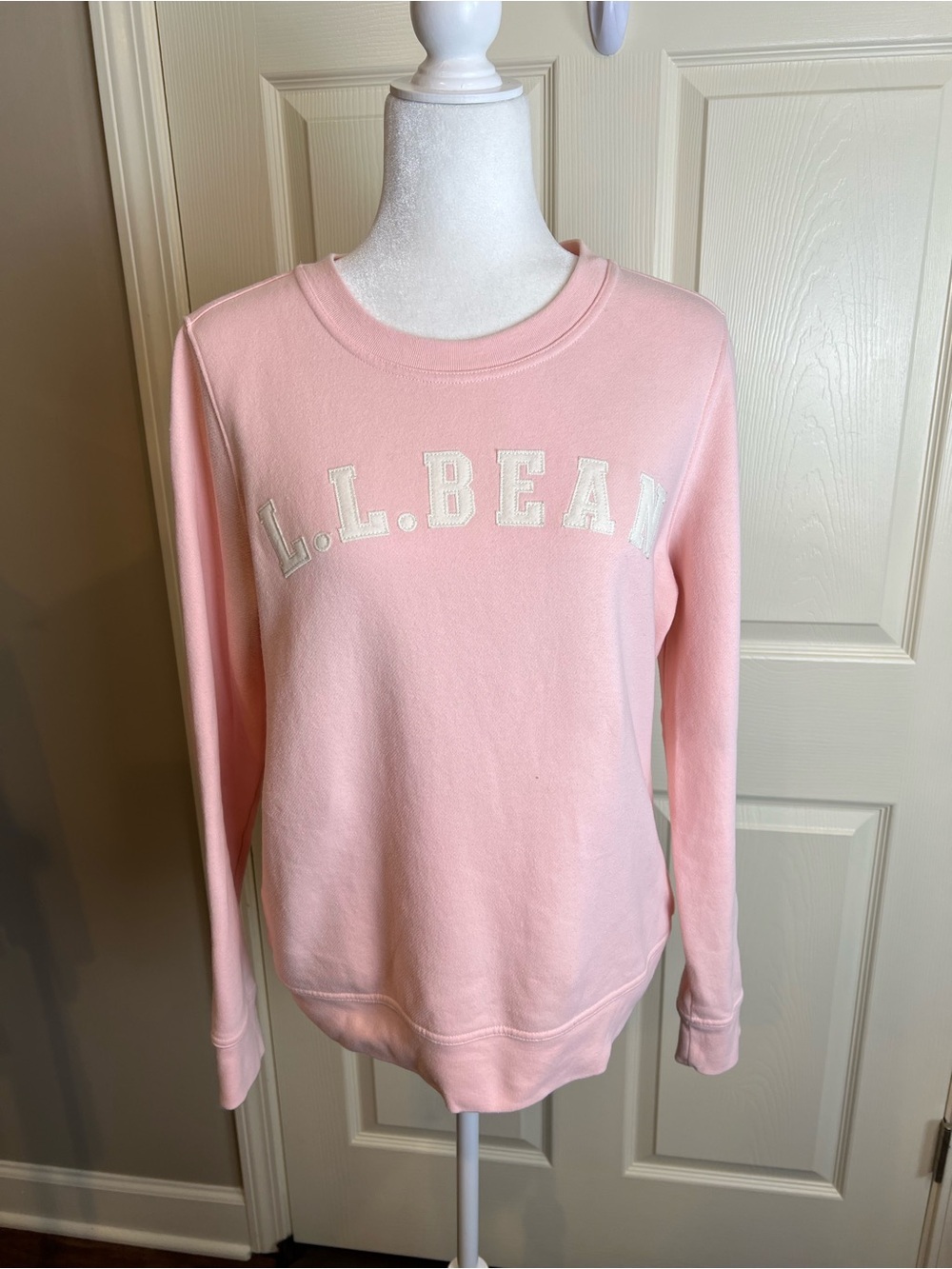 L.L. Bean Pink Logo Crewneck Sweatshirt medium